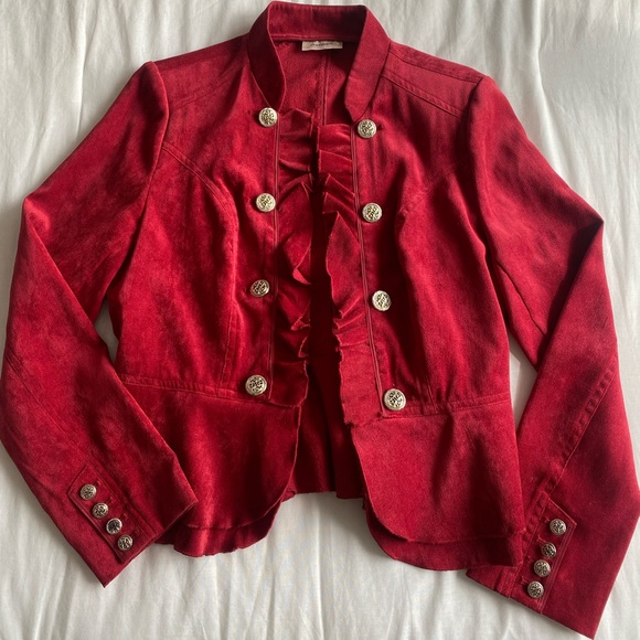 Coats | Dress Barn Red Jacket | Poshmark
